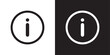 Vector Info Symbol Icon Black And White