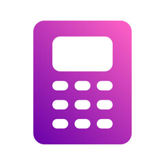 Sticker - calculator gradient icon