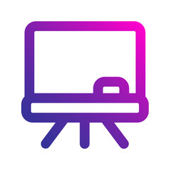 Canvas Print - whiteboard gradient icon