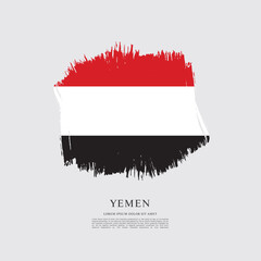 Poster - Flag of Yemen vector graphic