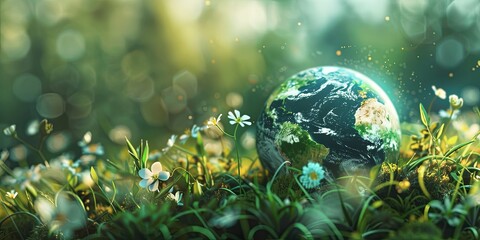 Wall Mural - environmental science is an interdisciplinary field that studies the interactions between humans and