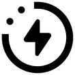 charge icon, simple vector design