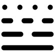 dashed stroke icon, simple vector design