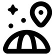 delivery location icon, simple vector design