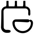 diet icon, simple vector design