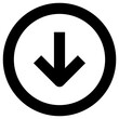 download button icon, simple vector design