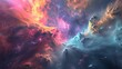 Vibrantly beautiful galaxy featuring breathtaking rainbow coloration