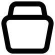 folder icon, simple vector design