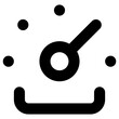 gauge icon, simple vector design