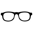 glasses icon, simple vector design