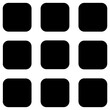 grid icon, simple vector design