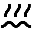 hot water icon, simple vector design