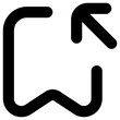 import bookmark icon, simple vector design