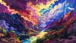 Colorful Cloudscape Generative AI