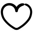 love icon, simple vector design