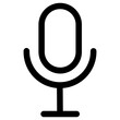 mic icon, simple vector design