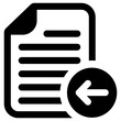 move document icon, simple vector design