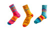 Socks in air isolated on transparent background