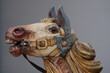 Detail of an antique fairground horse