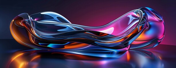 Aufkleber - Splashing Colors A Vibrant Blend of Art and Technology Generative AI