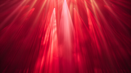 Wall Mural - red colour stage background wallpaper with spotlight from above