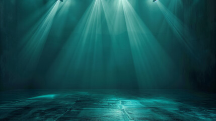 Wall Mural - orange, blue, yellow, green, white, grey, rainbow, colour stage background wallpaper with spotlight 