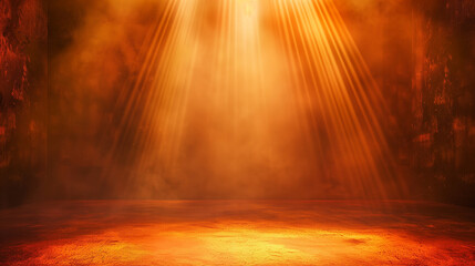 Wall Mural - orange, blue, yellow, green, white, grey, rainbow, colour stage background wallpaper with spotlight 