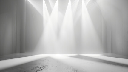 Wall Mural - orange, blue, yellow, green, white, grey, rainbow, colour stage background wallpaper with spotlight 