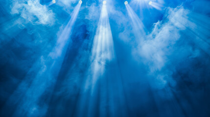 Wall Mural - orange, blue, yellow, green, white, grey, rainbow, colour stage background wallpaper with spotlight 