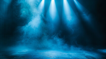 Wall Mural - orange, blue, yellow, green, white, grey, rainbow, colour stage background wallpaper with spotlight 