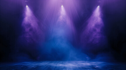 Wall Mural - orange, blue, yellow, green, white, grey, rainbow, colour stage background wallpaper with spotlight 