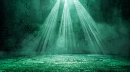 Wall Mural - orange, blue, yellow, green, white, grey, rainbow, colour stage background wallpaper with spotlight 