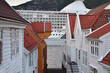Paquebot de croisière quittant le port de Bergen