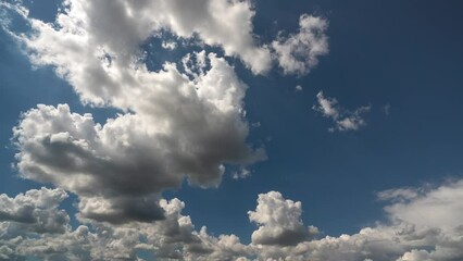 Wall Mural - 4k. 4096x2304p. 29.97fps. time lapse, beautiful sky with clouds background, sky with clouds weather 