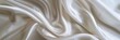 Texture Cloth. White Silk Background with Luxurious Satin Fabric