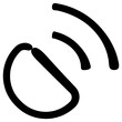 receiver icon, simple vector design