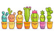 Cactus Illustration Featuring a Cute Cactus in a Pot