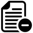remove document icon, simple vector design
