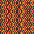 60s Style Mid Century Retro Wavy Striped Pattern
