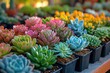 Plant Nursery Succulents A plant nursery specializing in a variety of succulents and cacti