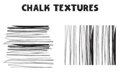 Poster - Chalk light texture on black background. White brush stroke. Abstract backdrop. Hand drawn drawing. Vector file. EPS 10
