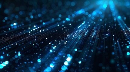 a diagonal matrix background in blue colors on pure black background