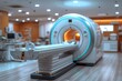 An MRI machine in a radiology department, ready to scan a patient for neurological diseases