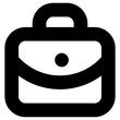 suitcase icon, simple vector design