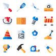 Set of Tools Flat Icons 

