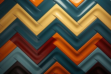 Wall Mural - A classic chevron pattern background