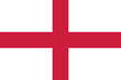 Flag of England. English white flag with a red cross. State symbol of England.