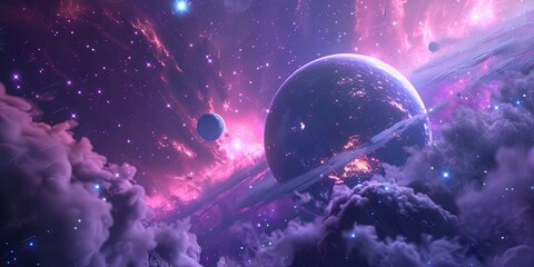 Wall Mural - clean wide space view, 3d cartoon