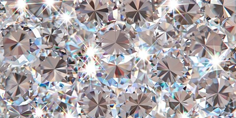 A close up of a diamond pattern with many small diamonds