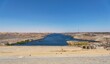 views of the aswan dam in egypt